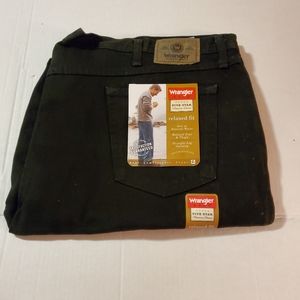 ==^Wrangler Hero  Black Relaxed Fit Jeans 48 x 30